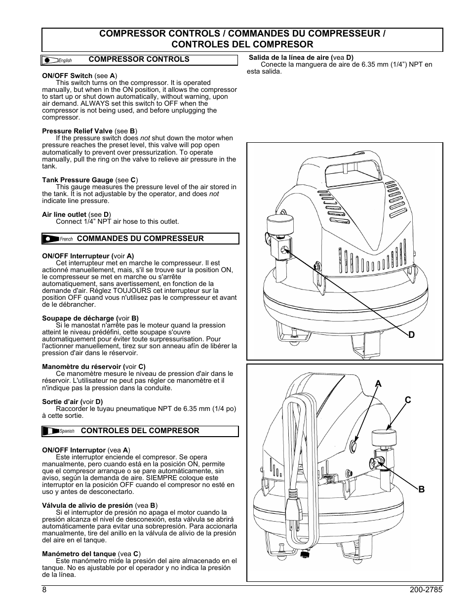 Powermate VNP0000101 User Manual | Page 8 / 20