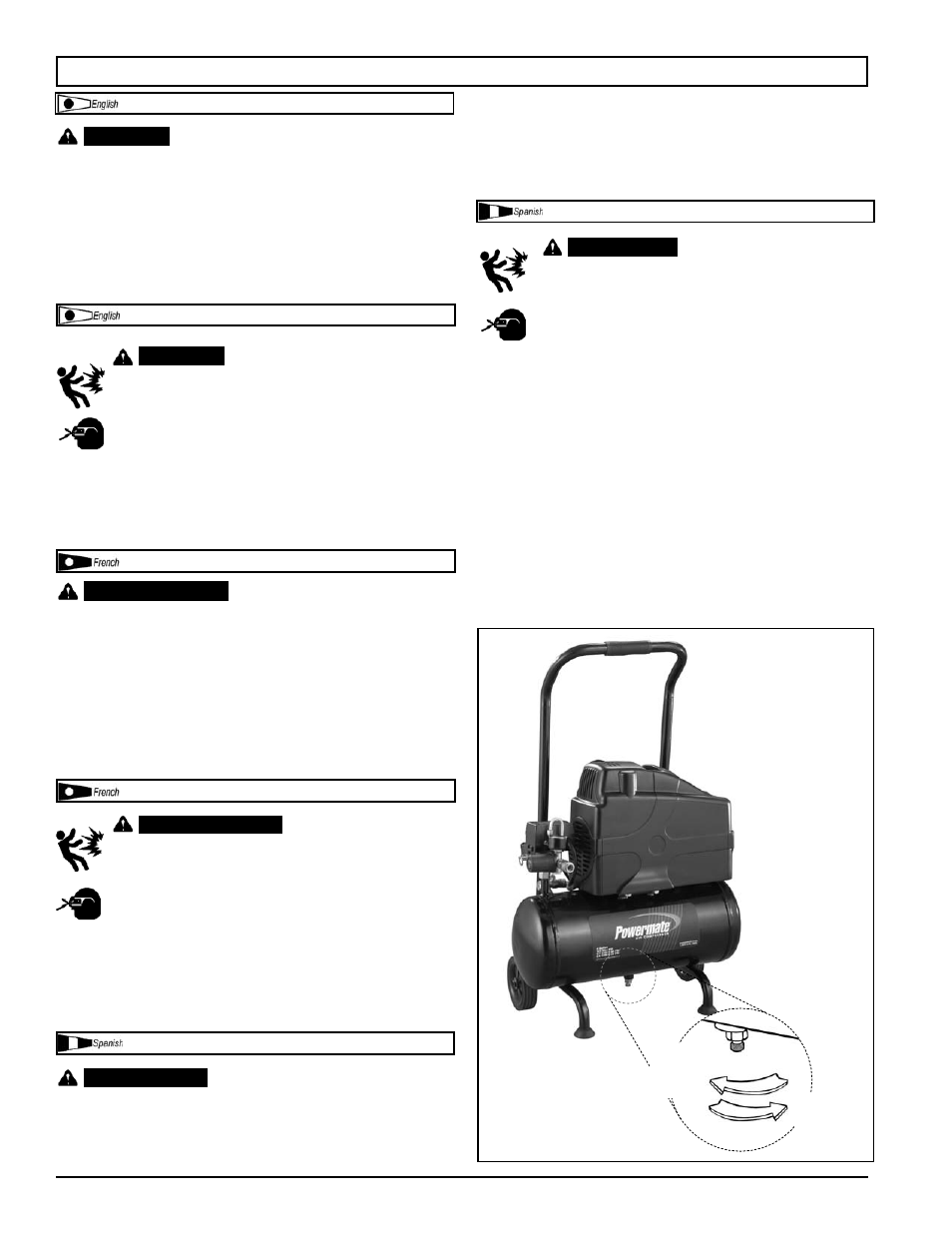 Maintenance \ entretien \ mantenimiento | Powermate VP0880467 User Manual | Page 13 / 20