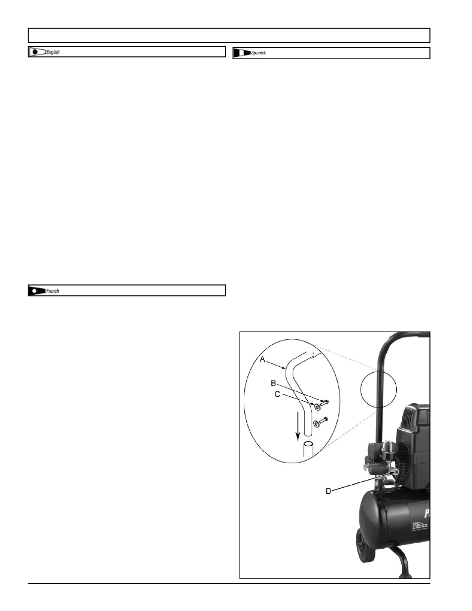 Assembly / assemblage / montaje | Powermate VP0880467 User Manual | Page 7 / 20