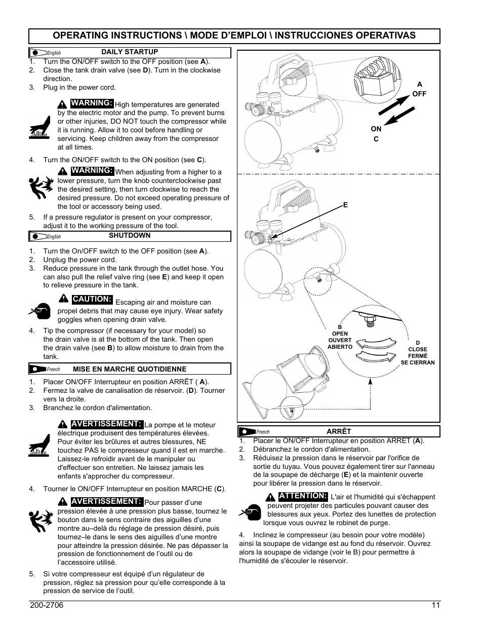 Powermate VPF0000201 User Manual | Page 11 / 20