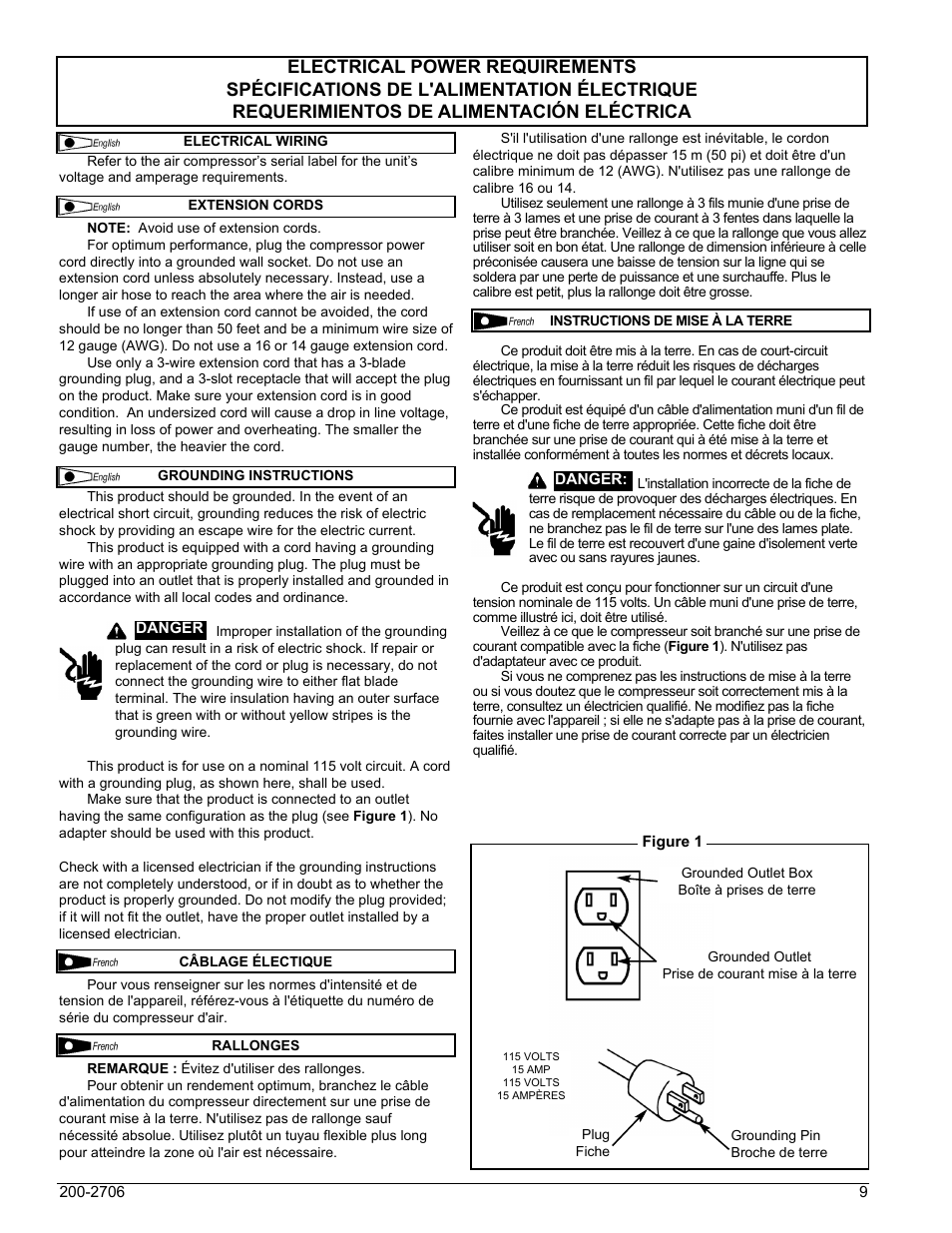 Powermate VPF0000201 User Manual | Page 9 / 20