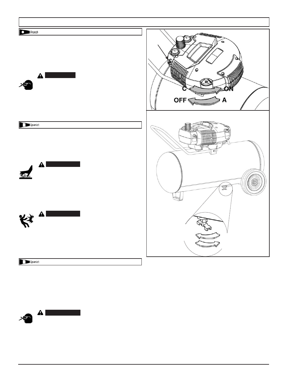 Mode d’emploi \ instrucciones operativas | Powermate VPK1381509 User Manual | Page 13 / 24