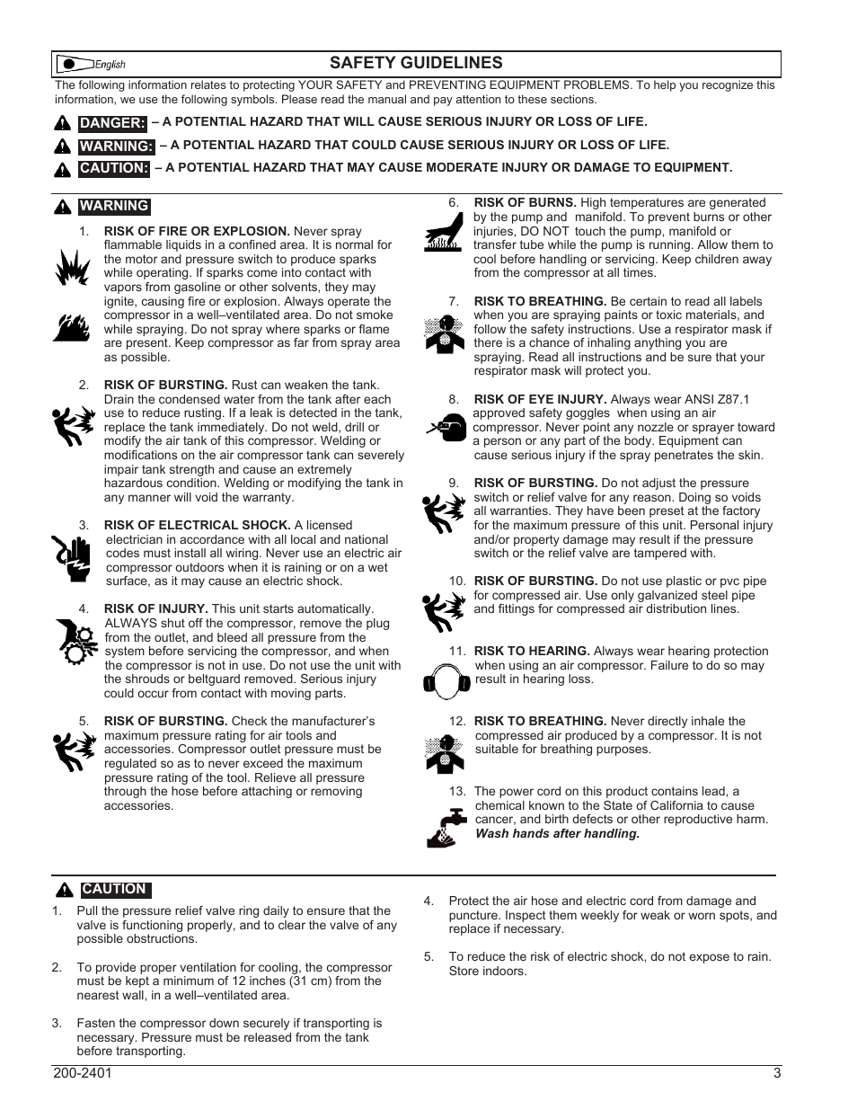 Safety guidelines | Powermate VPP0000201 User Manual | Page 3 / 20
