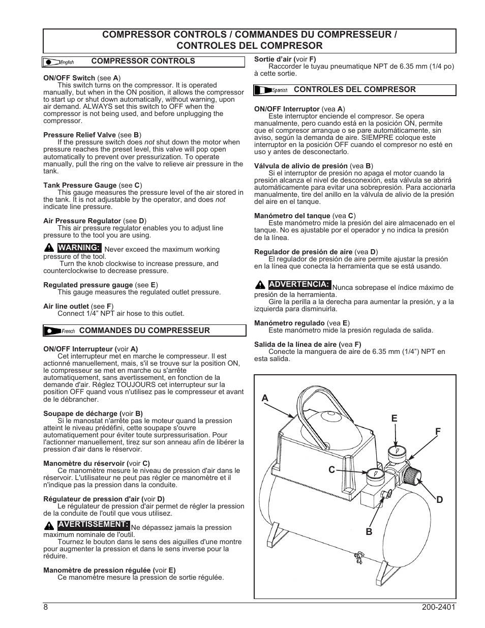 Powermate VPP0000201 User Manual | Page 8 / 20