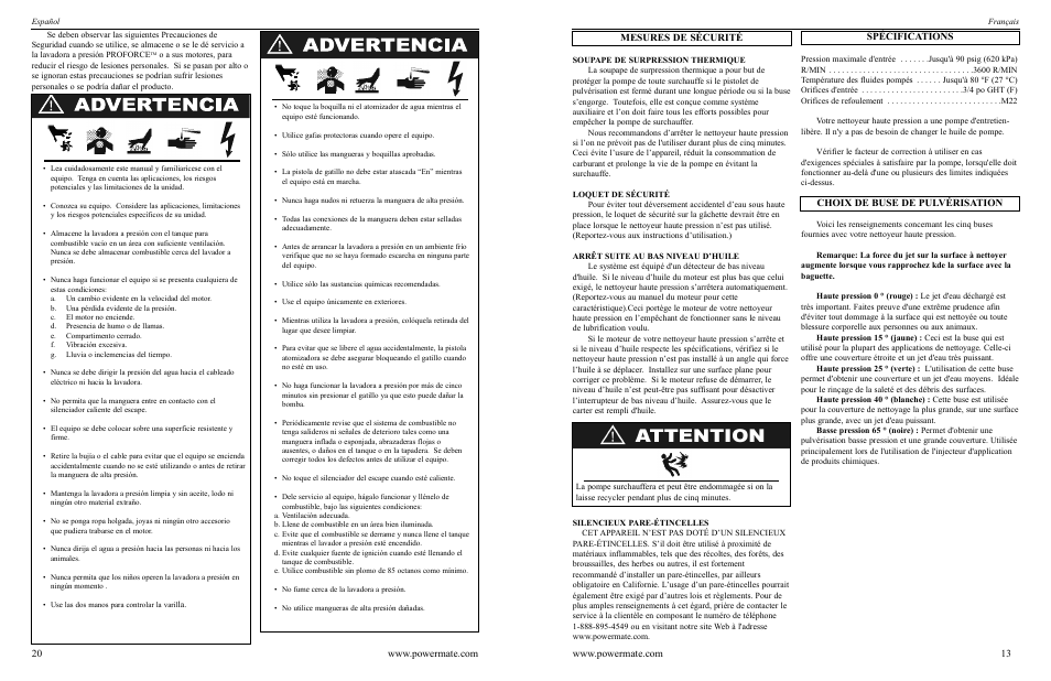 Powermate PWC102350.03 User Manual | Page 13 / 16