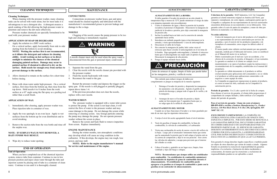 Powermate PWC102350.03 User Manual | Page 8 / 16