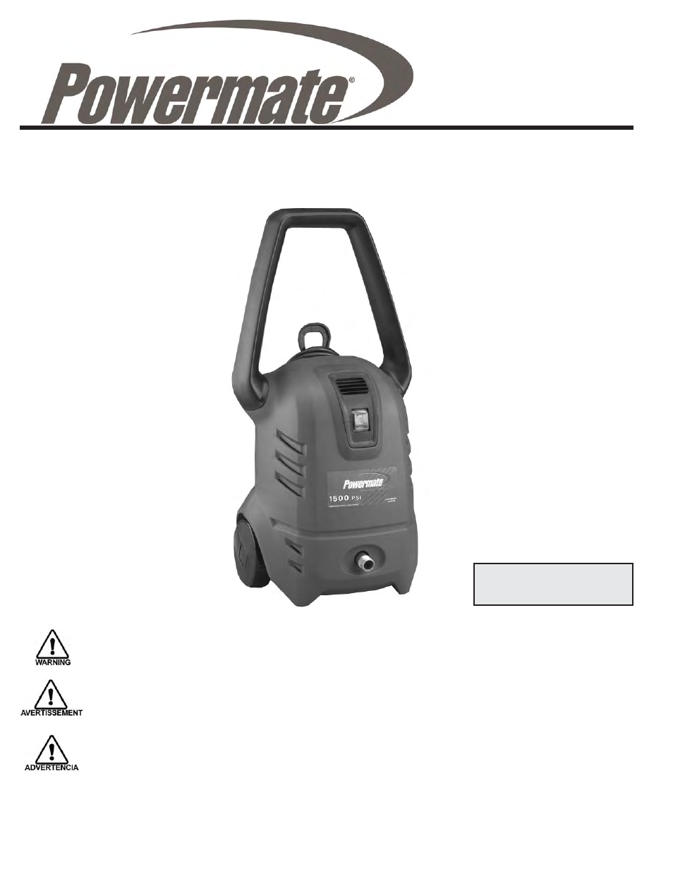 Powermate PW0501500.NOM User Manual | 36 pages