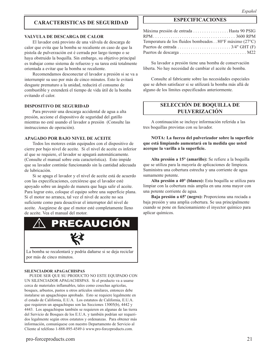 Powermate PWF0102000.03 User Manual | Page 21 / 32