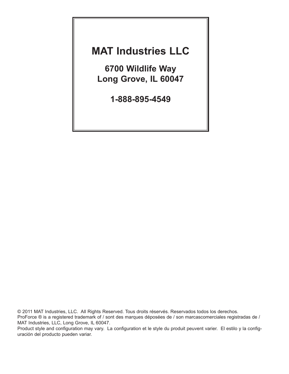 Mat industries llc | Powermate PWF0102000.03 User Manual | Page 32 / 32