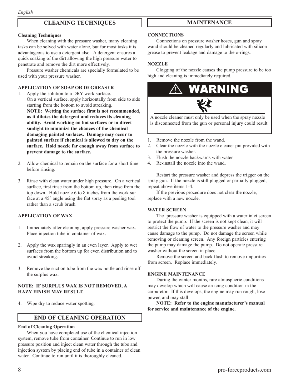 Powermate PWF0102000.03 User Manual | Page 8 / 32