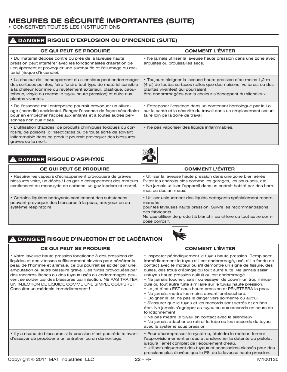 Mesures de sécurité importantes (suite) | Powermate PWZ0142700.01 User Manual | Page 22 / 56