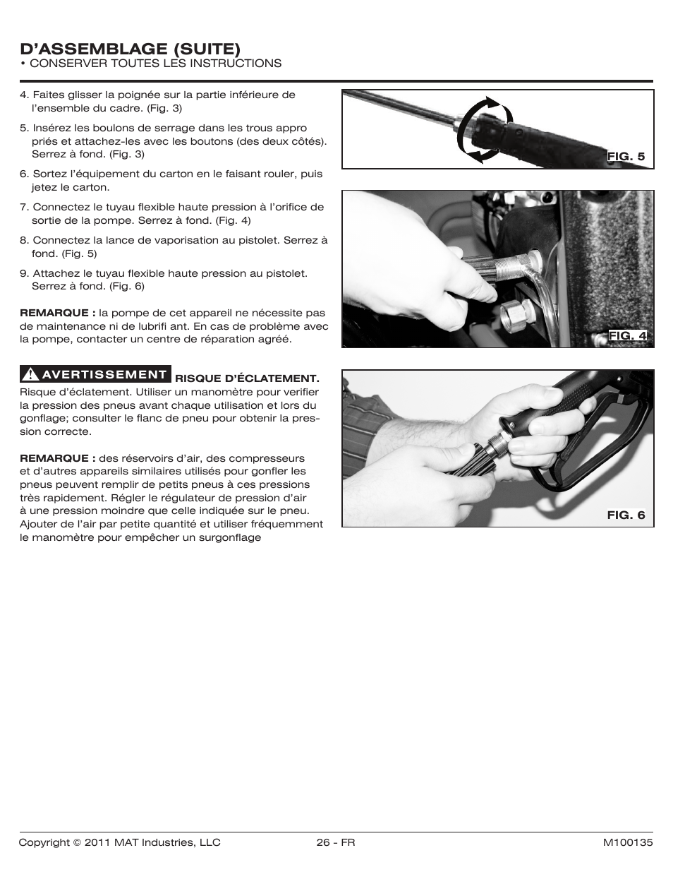 D’assemblage (suite) | Powermate PWZ0142700.01 User Manual | Page 26 / 56