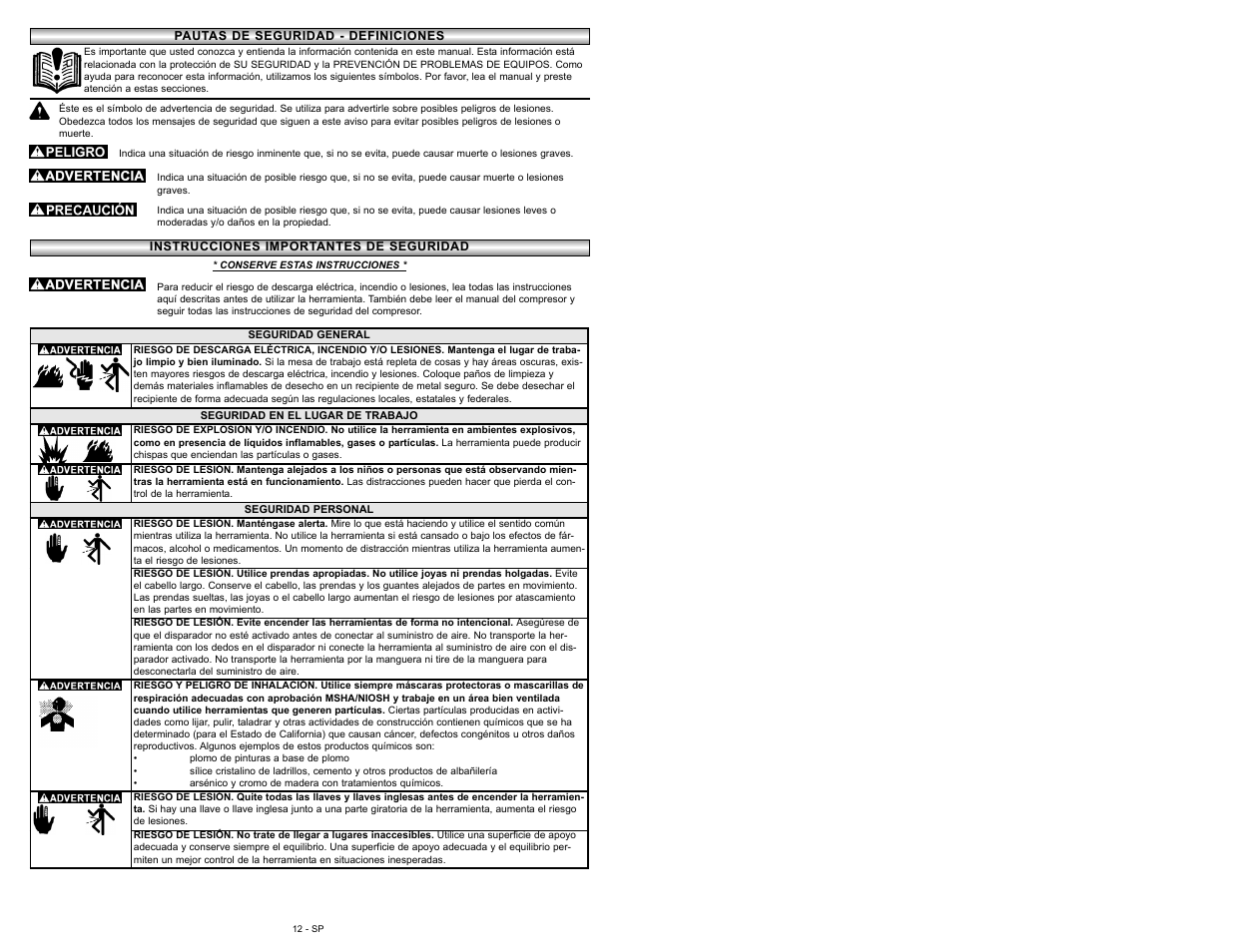 Powermate 009-0002CT User Manual | Page 12 / 16