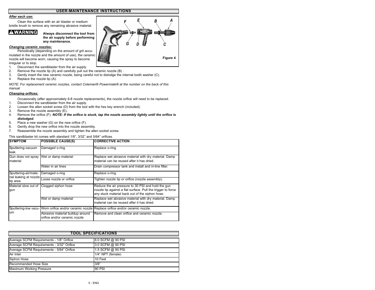 Powermate 009-0002CT User Manual | Page 5 / 16