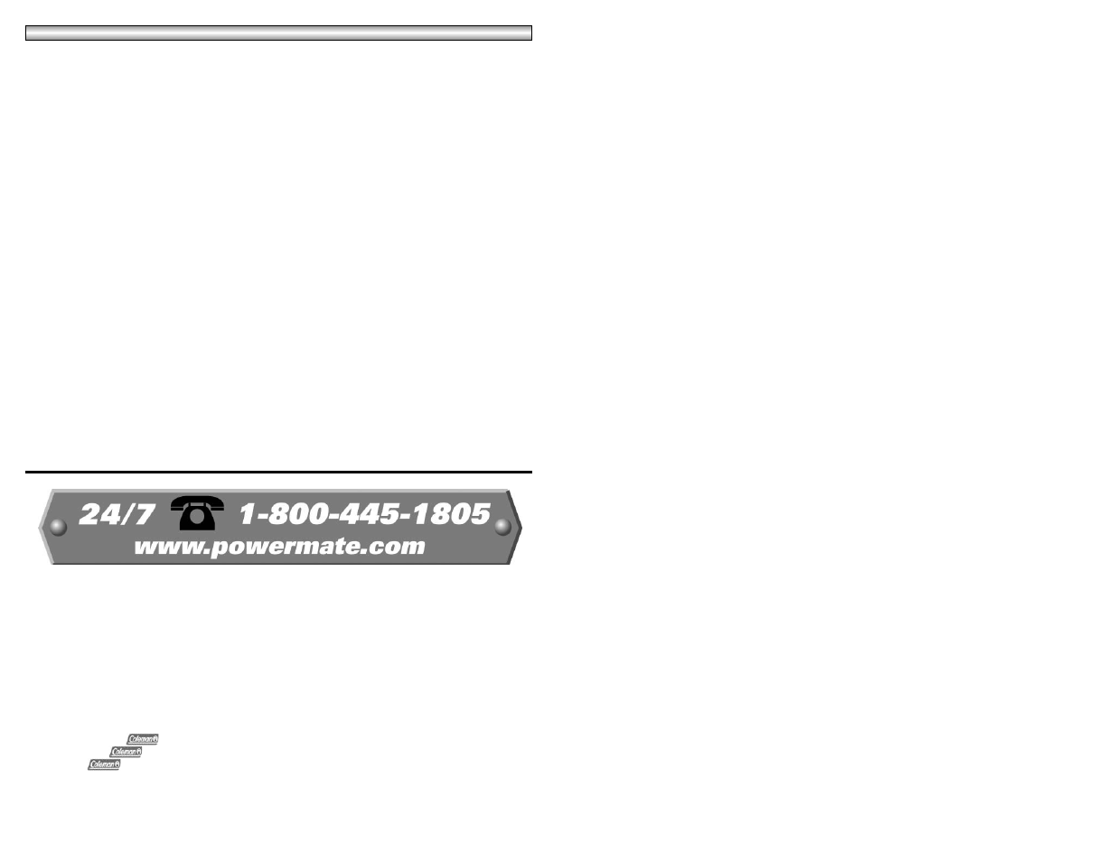 Powermate 024-0089CT User Manual | Page 16 / 16