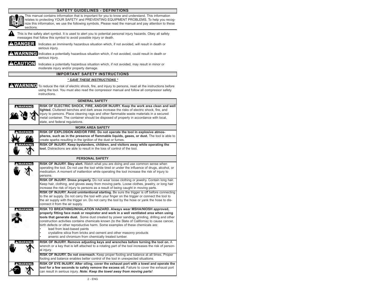 Powermate 024-0125SP User Manual | Page 2 / 32