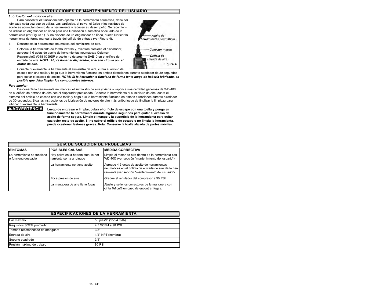 Powermate 024-0125SP User Manual | Page 31 / 32
