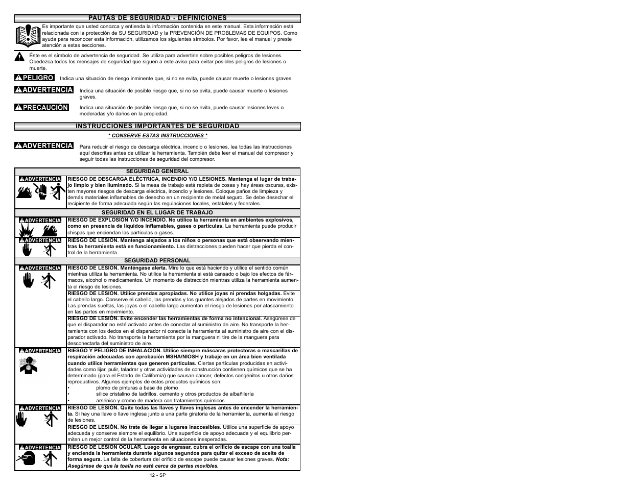 Powermate 024-0132CT User Manual | Page 12 / 16