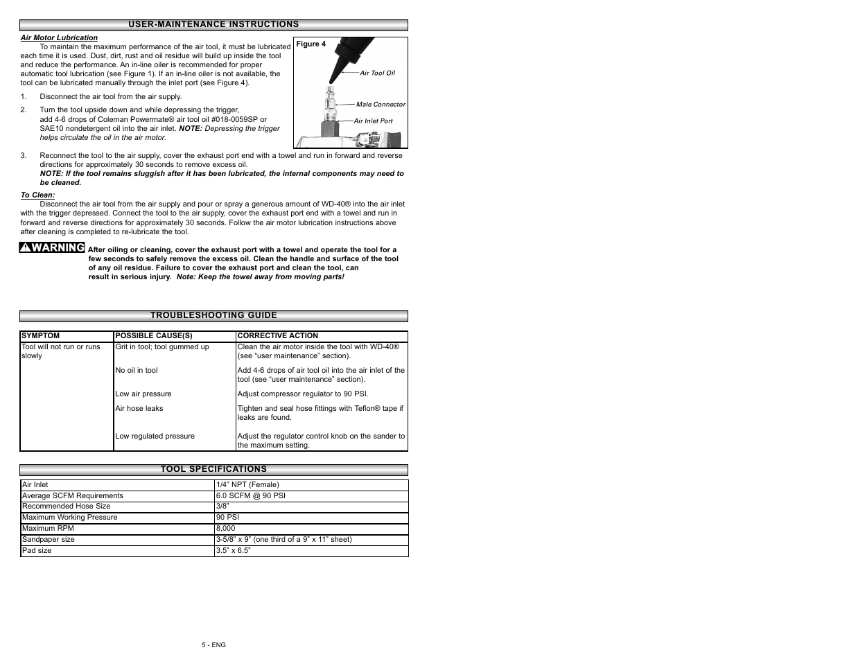 Powermate 024-0132CT User Manual | Page 5 / 16