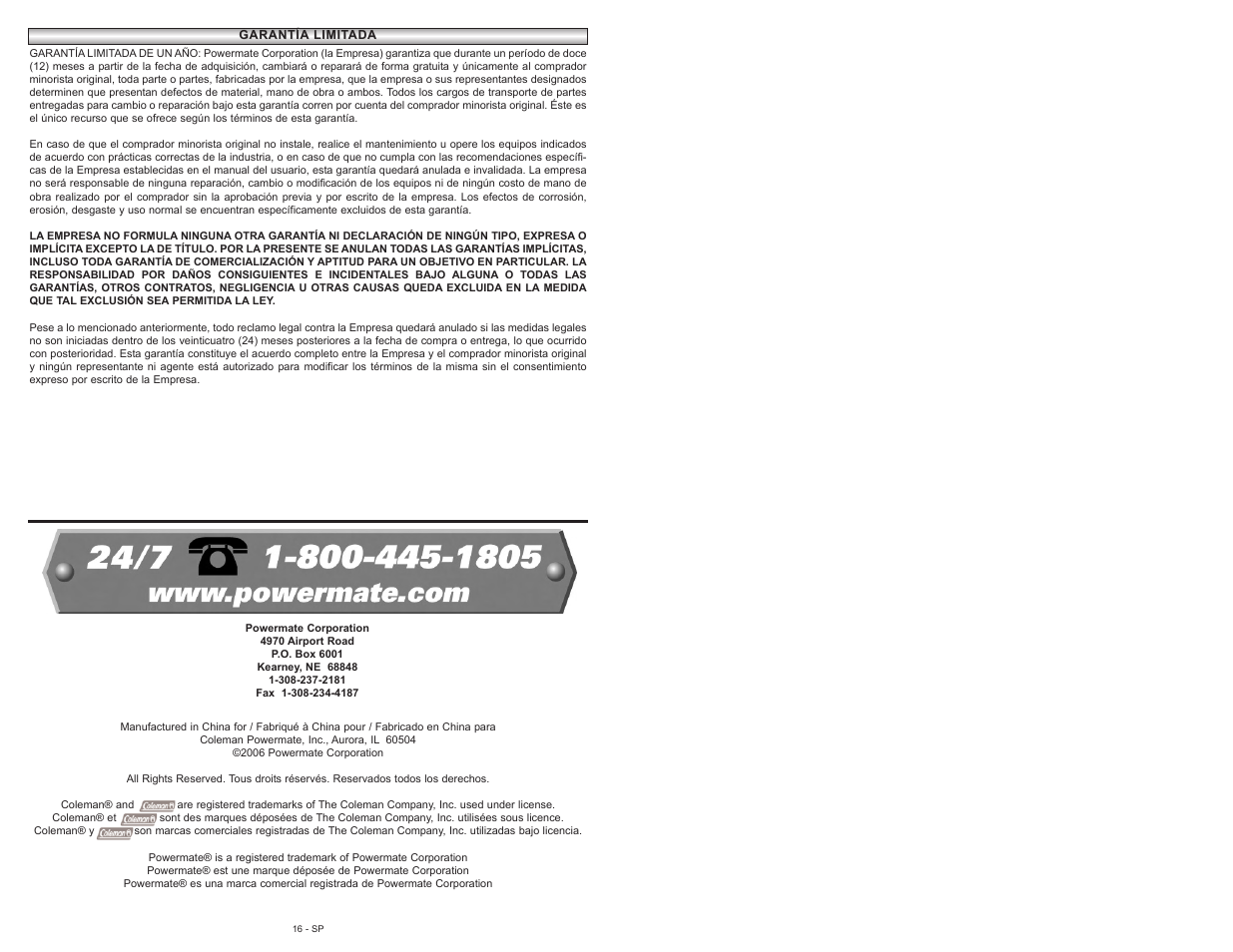 Powermate 024-0155CT User Manual | Page 32 / 64