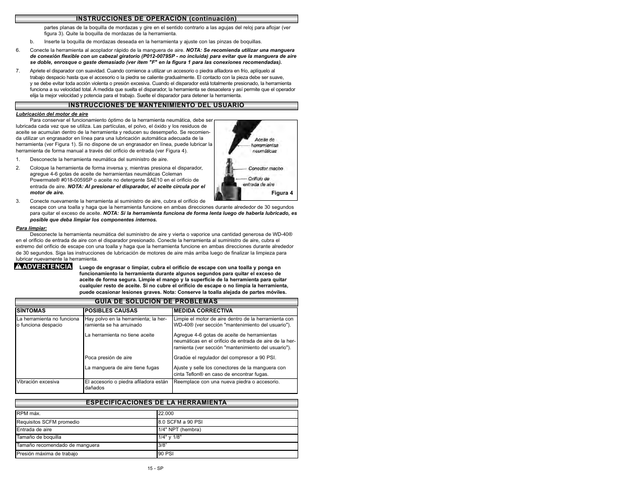 Powermate 024-0155CT User Manual | Page 63 / 64