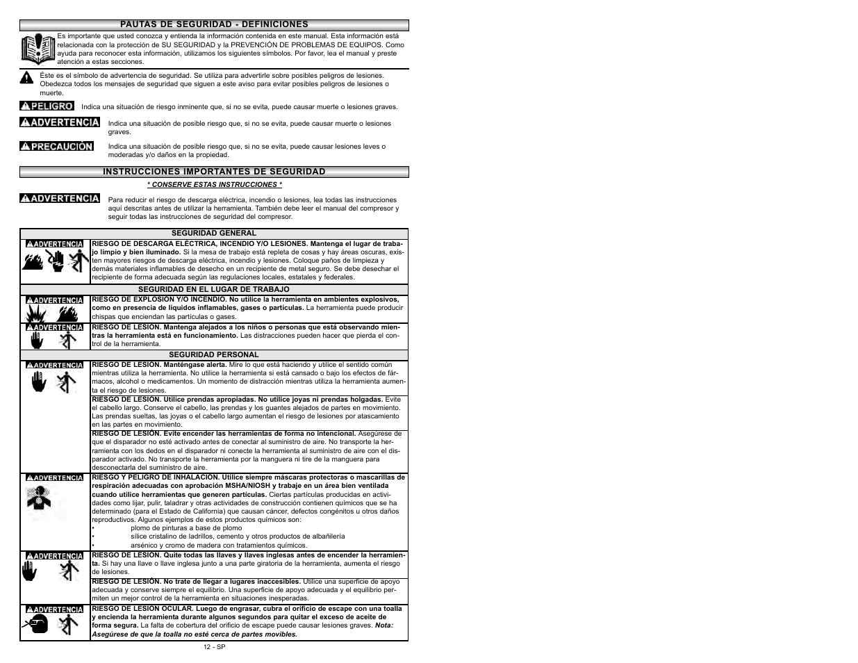 Powermate 024-0181CT User Manual | Page 12 / 16