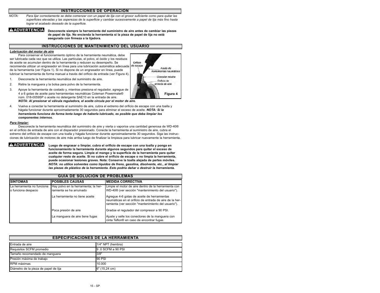 Powermate 024-0181CT User Manual | Page 15 / 16