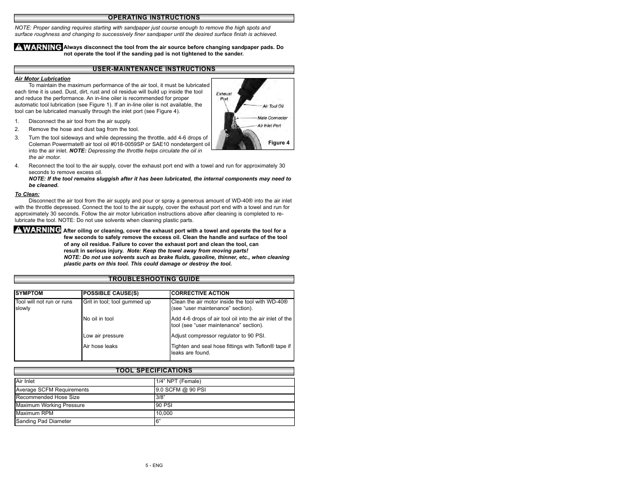 Powermate 024-0181CT User Manual | Page 5 / 16