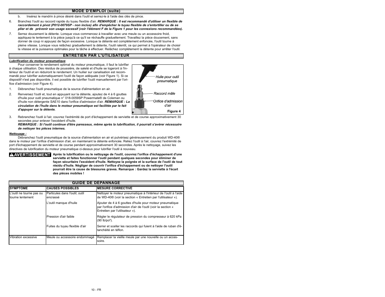 Powermate P024-0101SP User Manual | Page 10 / 16