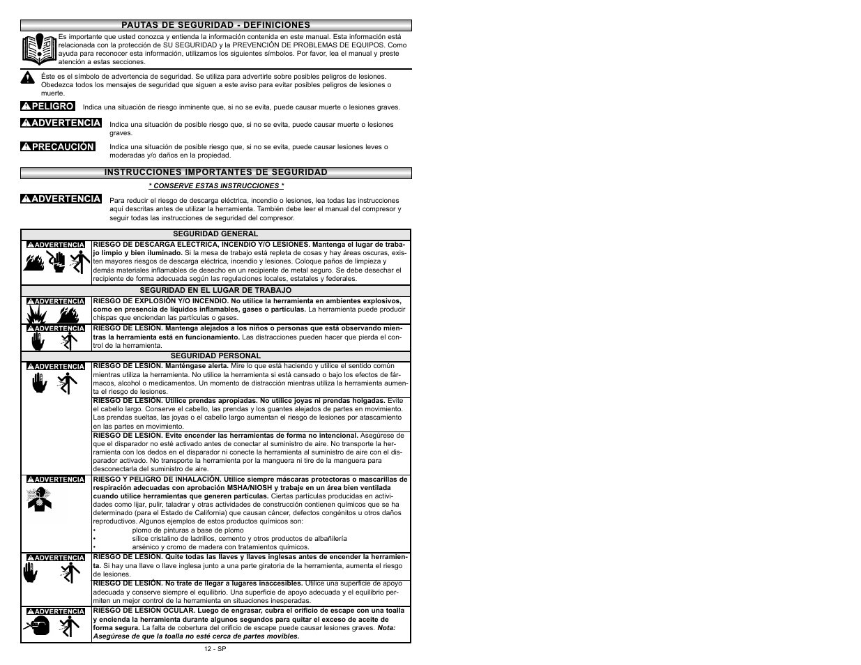 Powermate P024-0101SP User Manual | Page 12 / 16