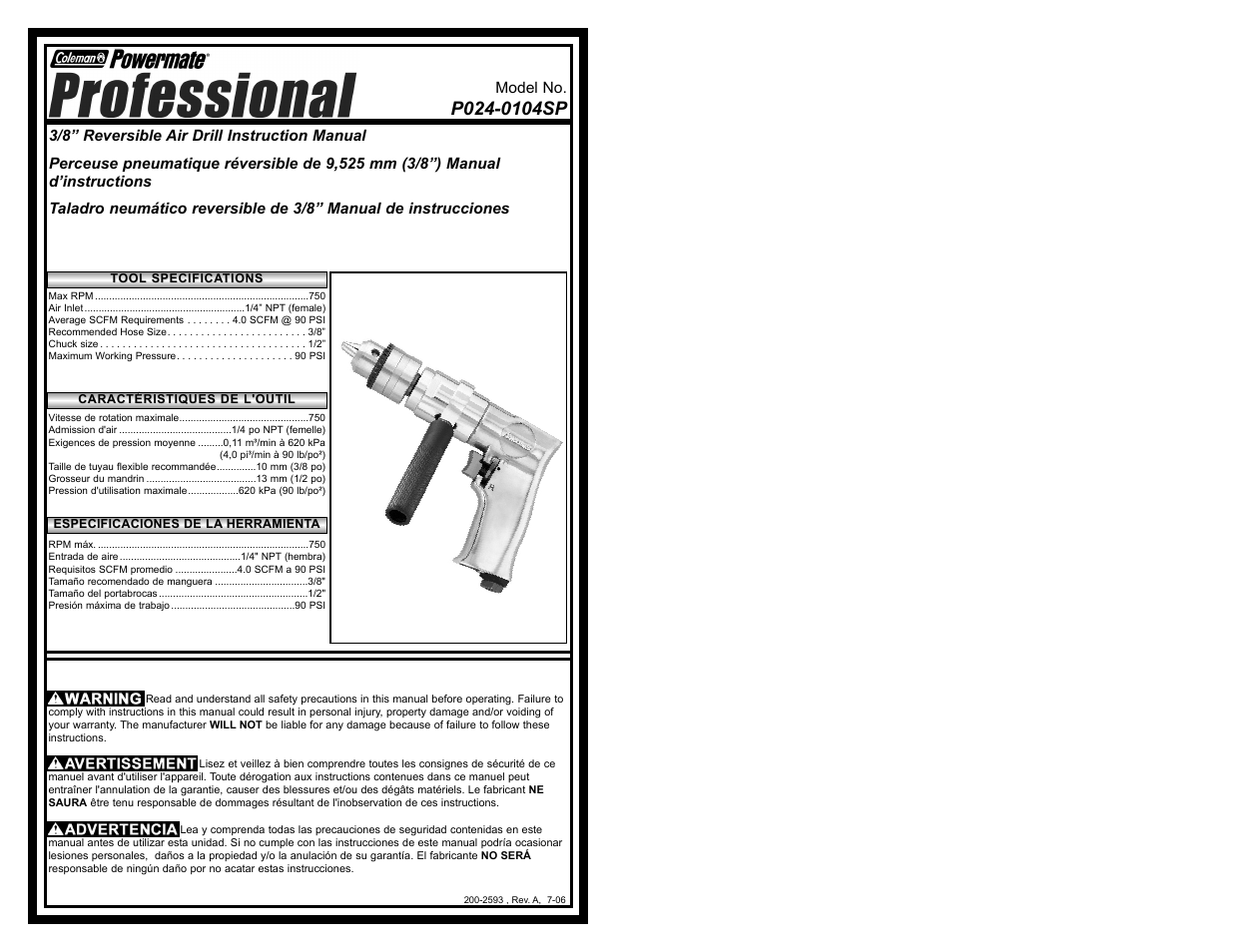 Powermate P024-0104SP User Manual | 16 pages