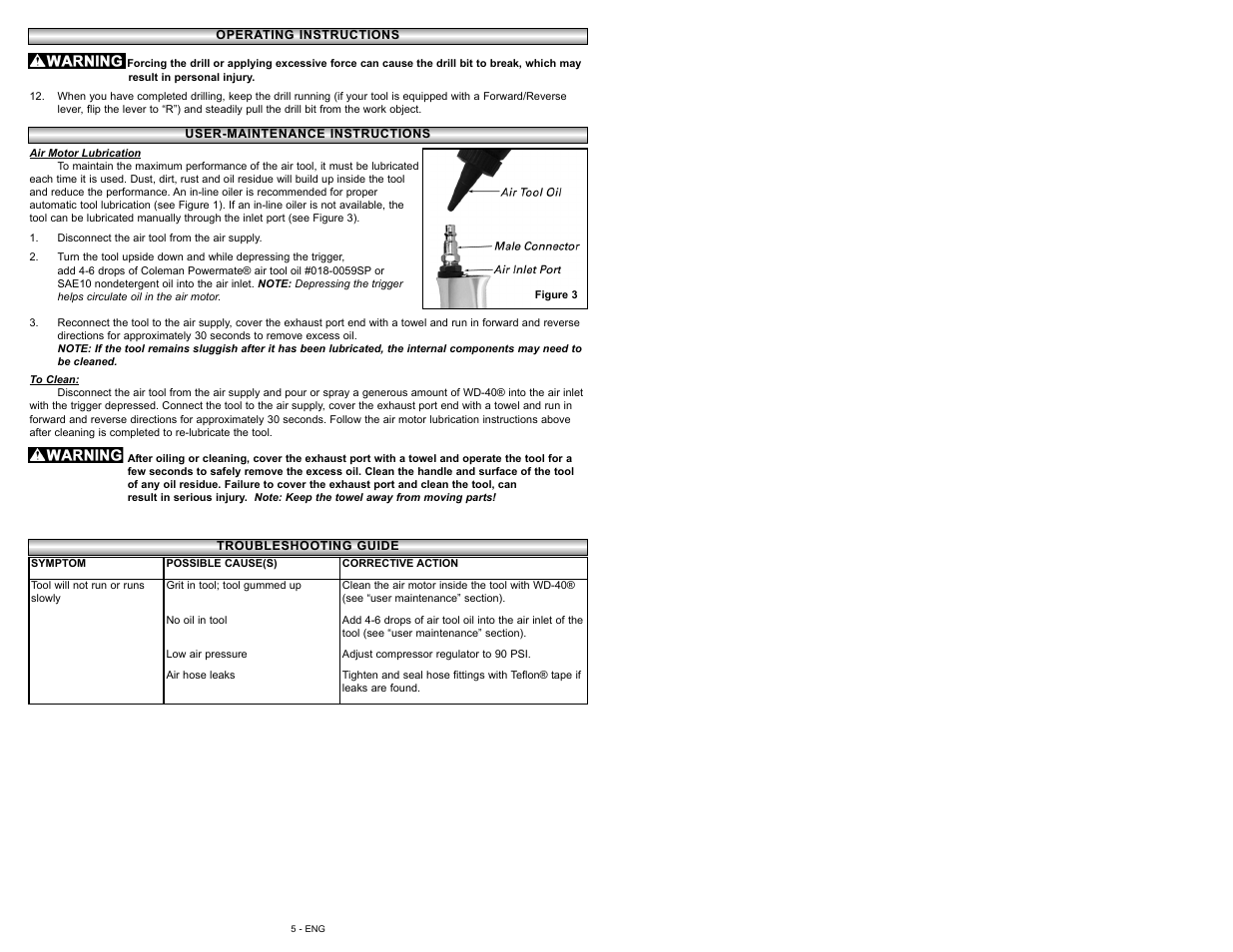 Powermate P024-0104SP User Manual | Page 5 / 16