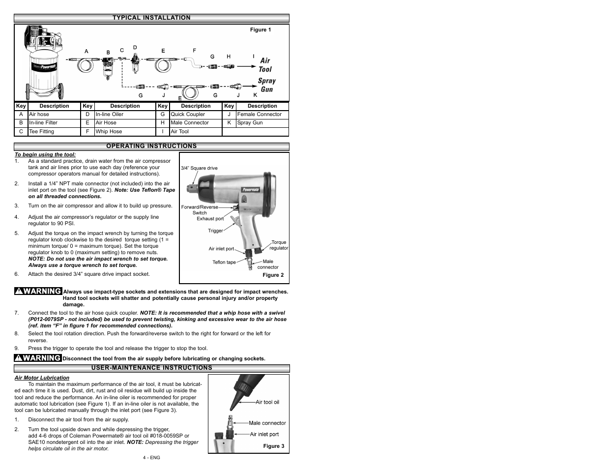 Powermate P024-0111SP User Manual | Page 4 / 16