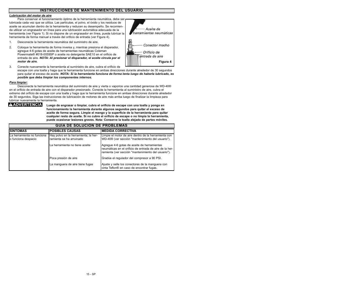 Powermate P024-0114SP User Manual | Page 15 / 16