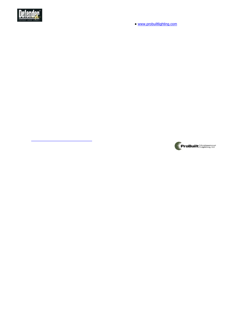 Probuilt Professional Lighting LED Hand Lamp User Manual | 1 page