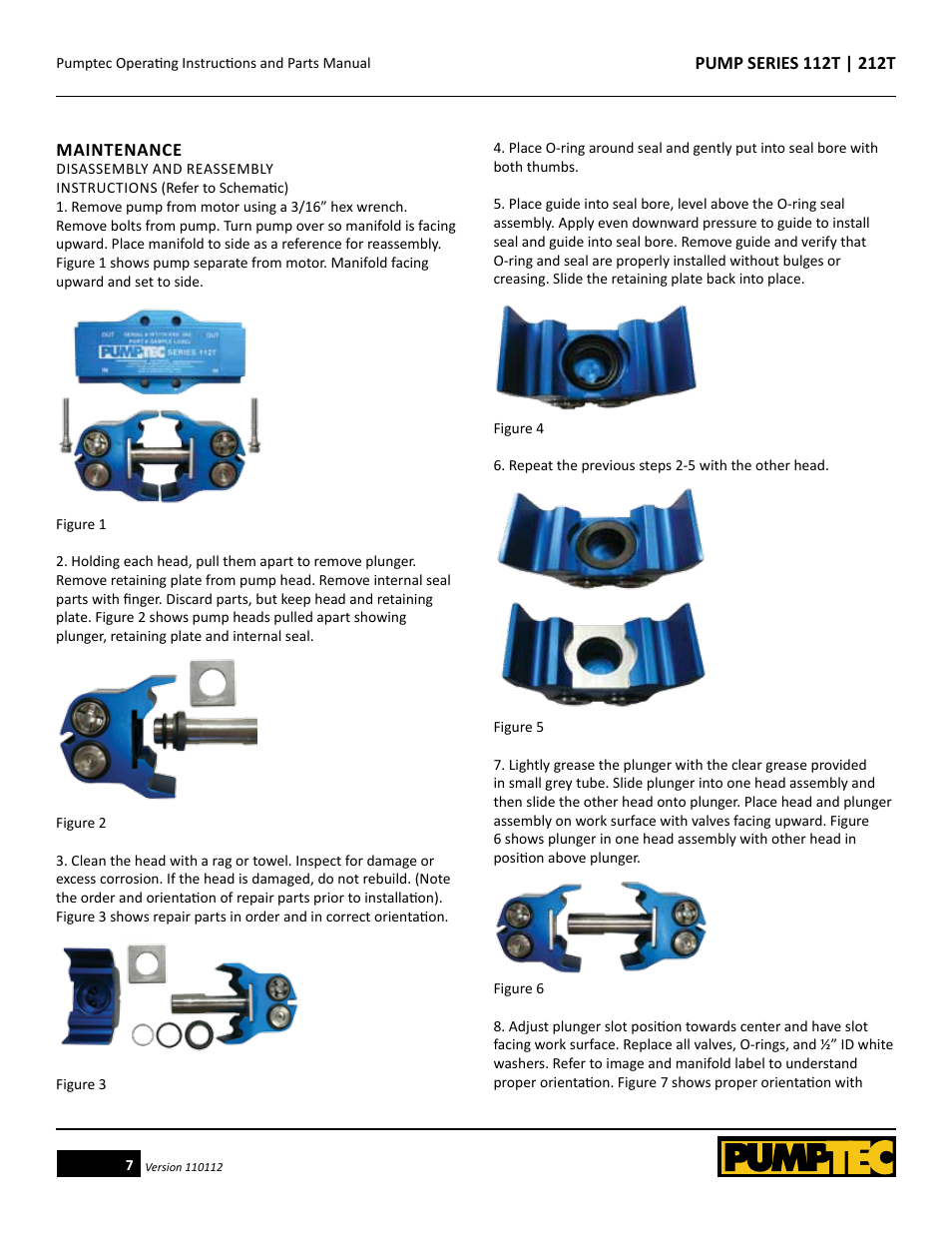 Pumptec 212T SERIES User Manual | Page 7 / 11