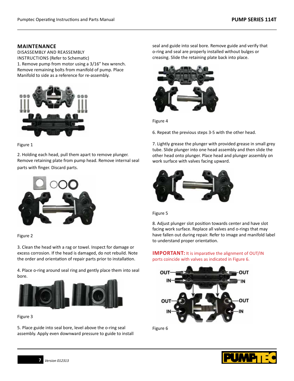 Pumptec 114T SERIES User Manual | Page 7 / 11