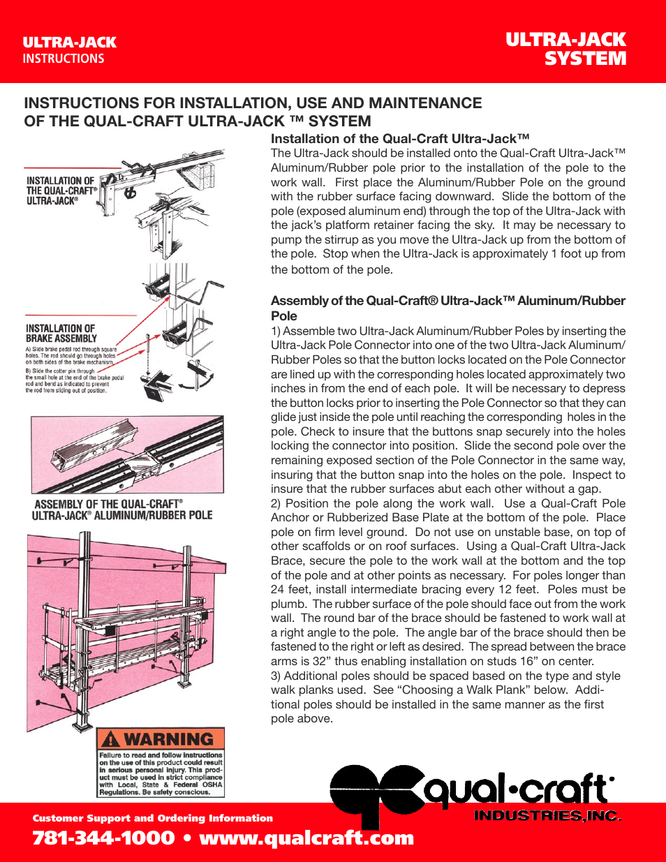 Ultra-jack system | Qualcraft ULTRA-Jack User Manual | Page 3 / 6