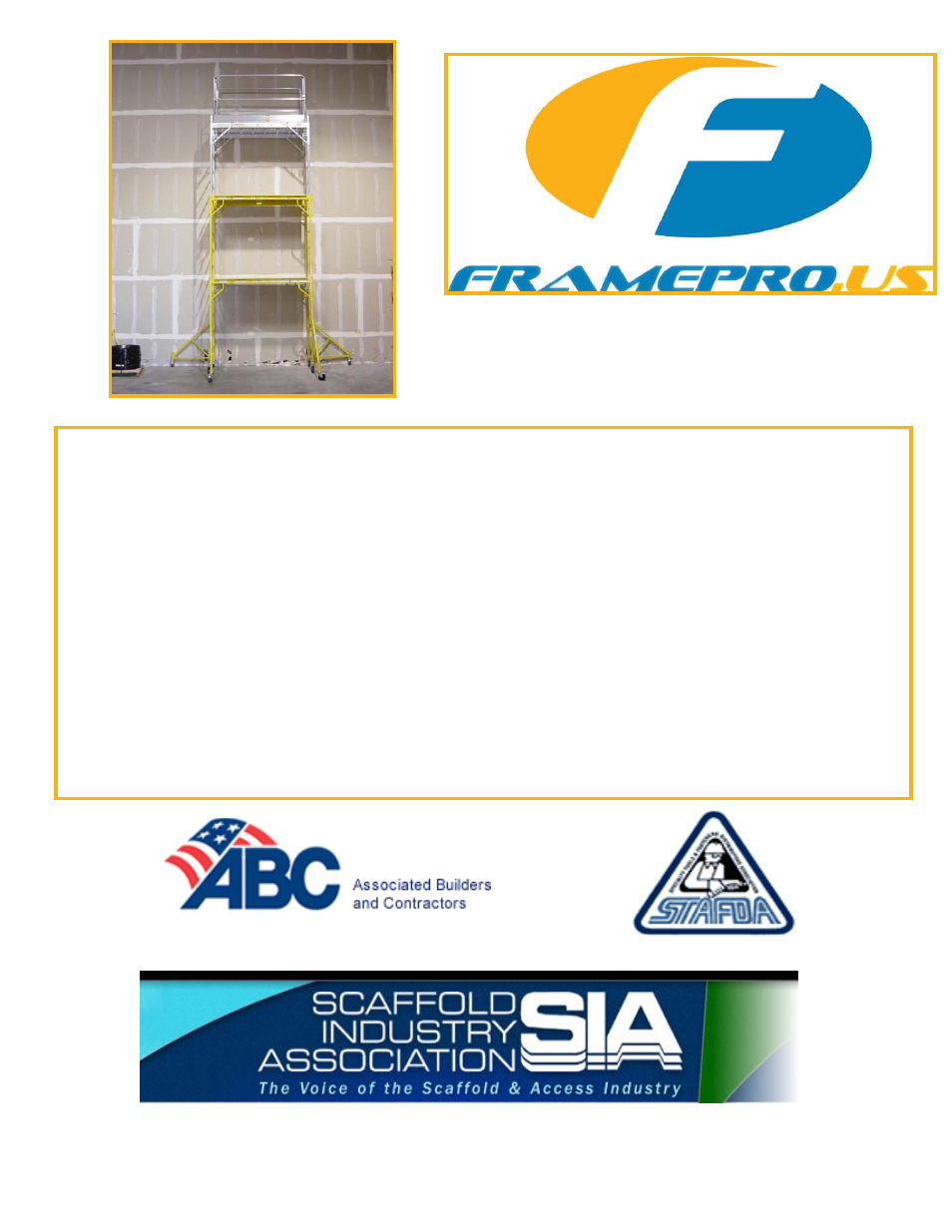 Qualcraft Aluminum Folding Multi-Function Scaffold User Manual | 10 pages