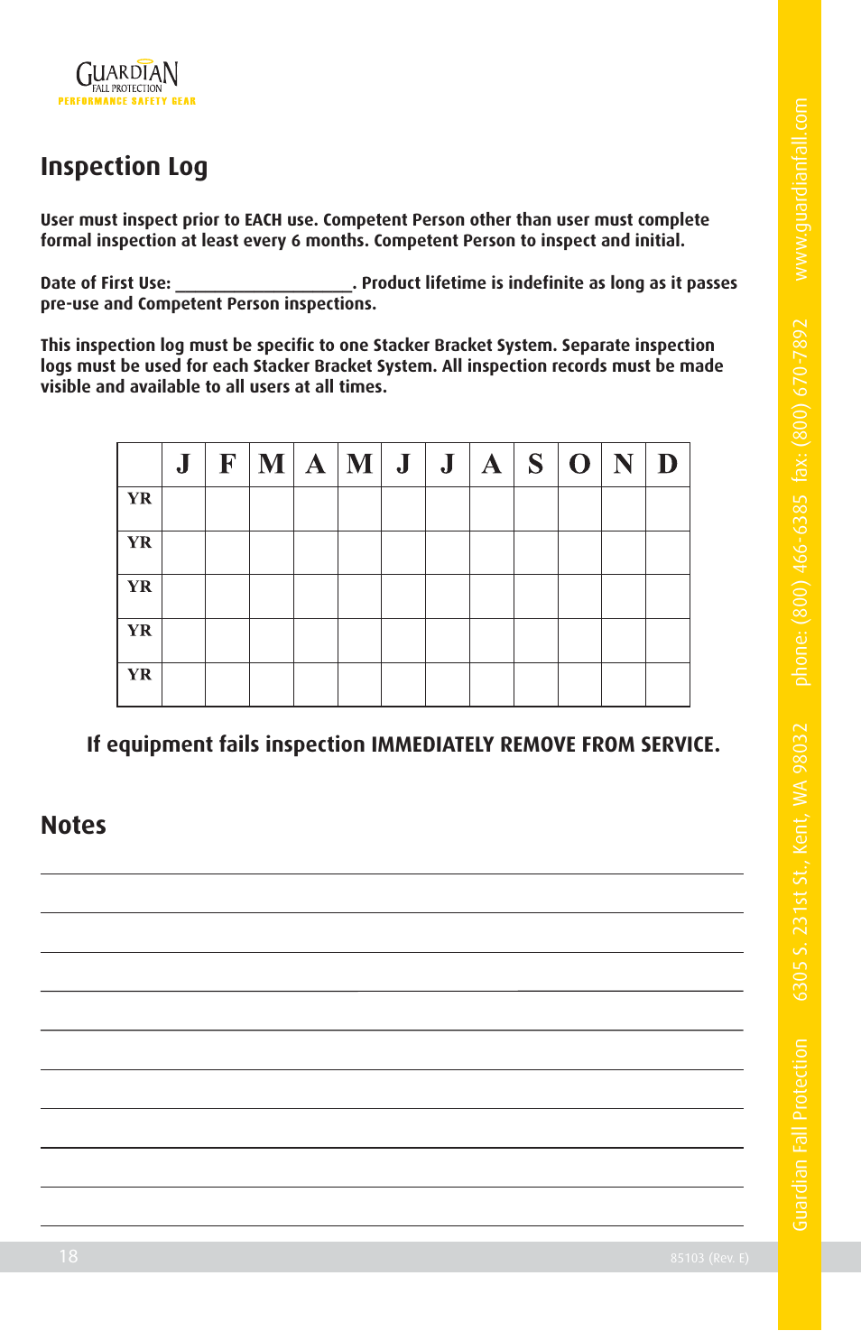 Qualcraft Stacker Bracket Frame User Manual | Page 20 / 20