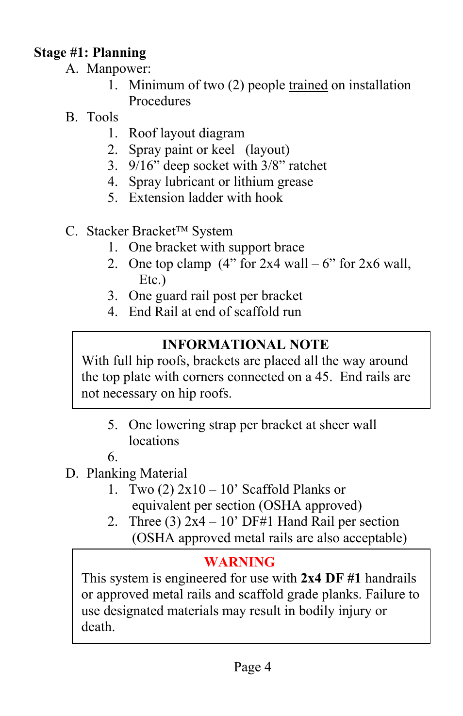 Toe boards | Qualcraft End Rail User Manual | Page 5 / 14