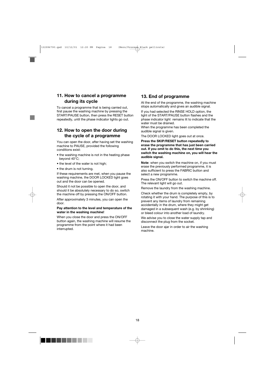 Zanussi FE 1014 N User Manual | Page 18 / 92