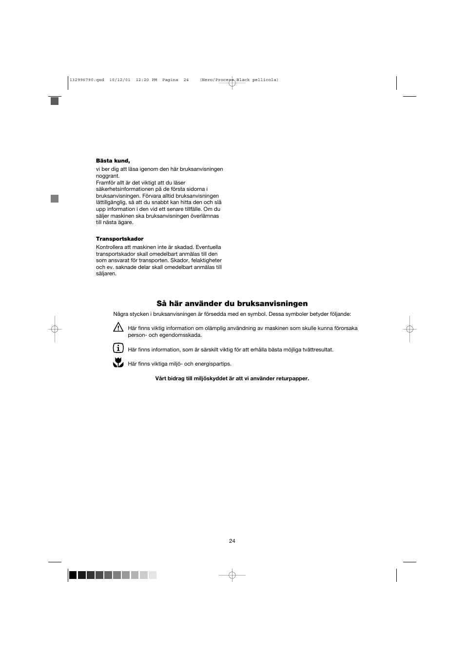 Så här använder du bruksanvisningen | Zanussi FE 1014 N User Manual | Page 24 / 92