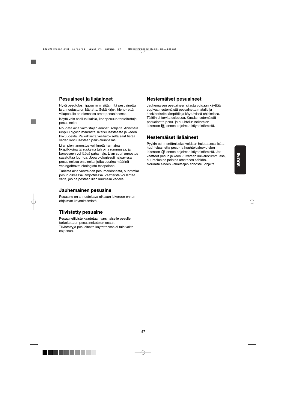 Zanussi FE 1014 N User Manual | Page 57 / 92