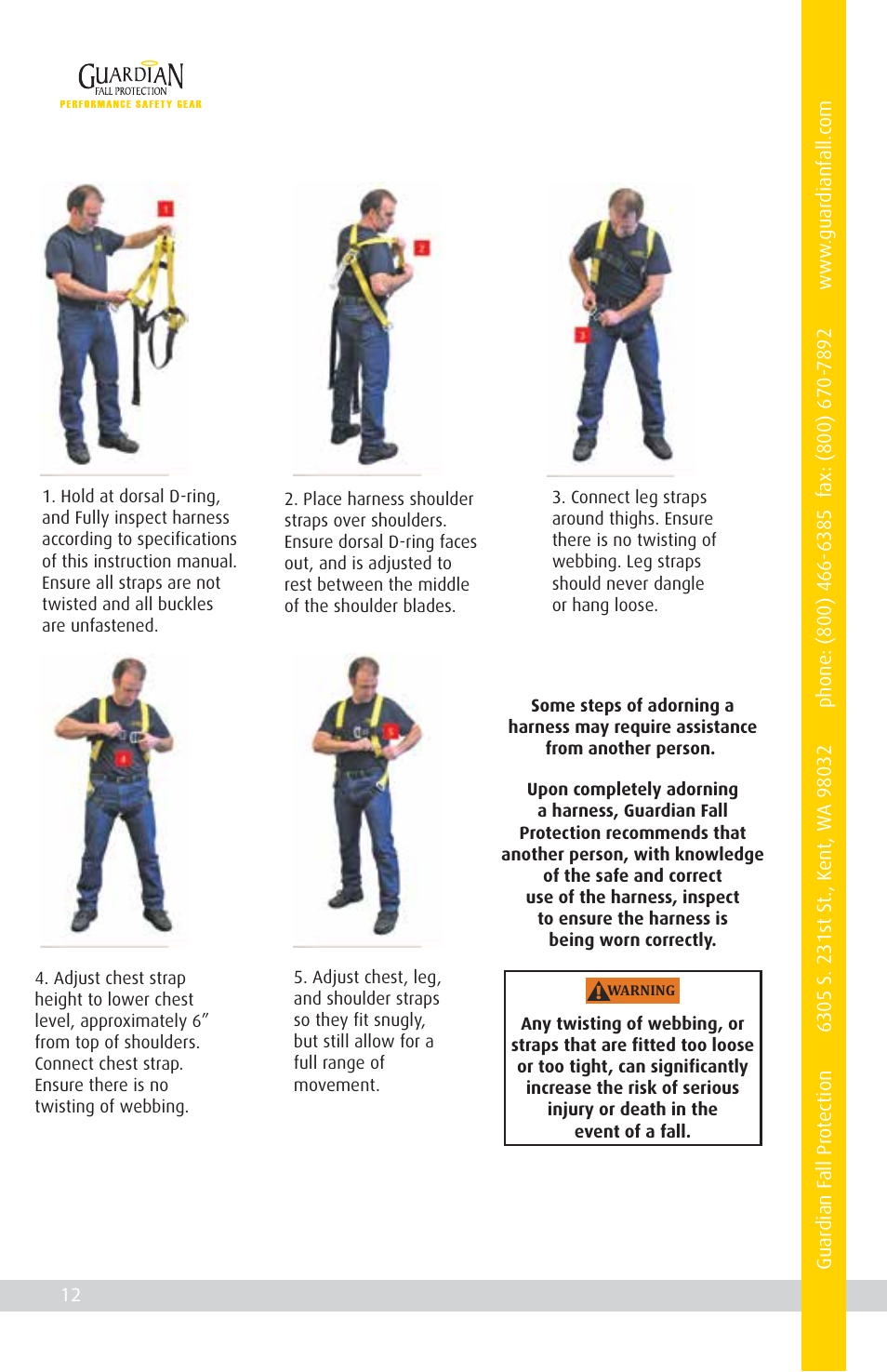 Qualcraft Seraph HUV Harness User Manual | Page 14 / 16