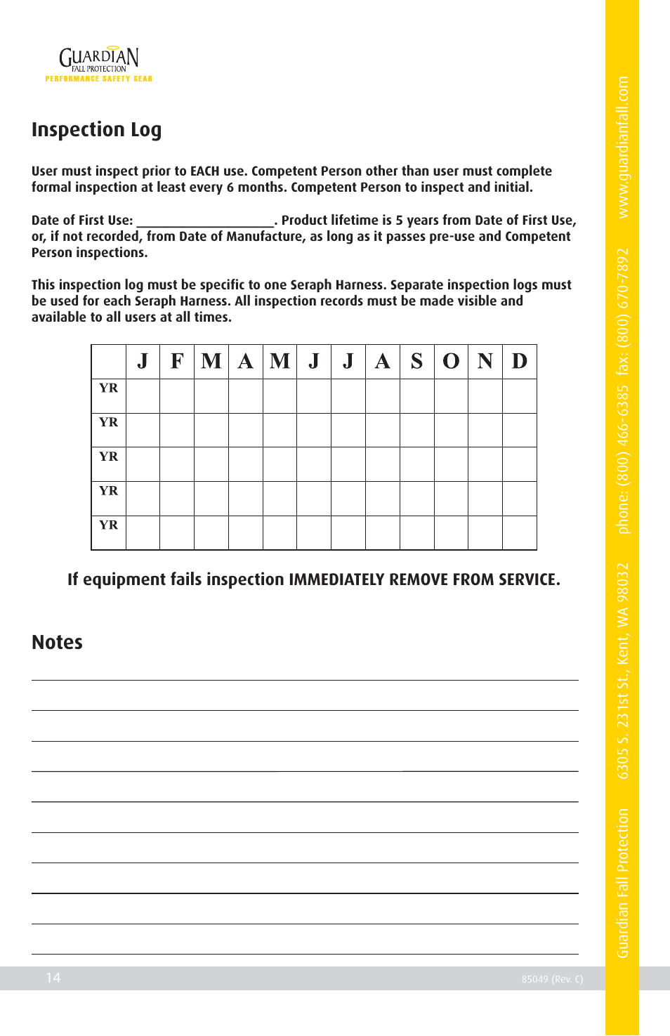 Qualcraft Seraph HUV Harness User Manual | Page 16 / 16