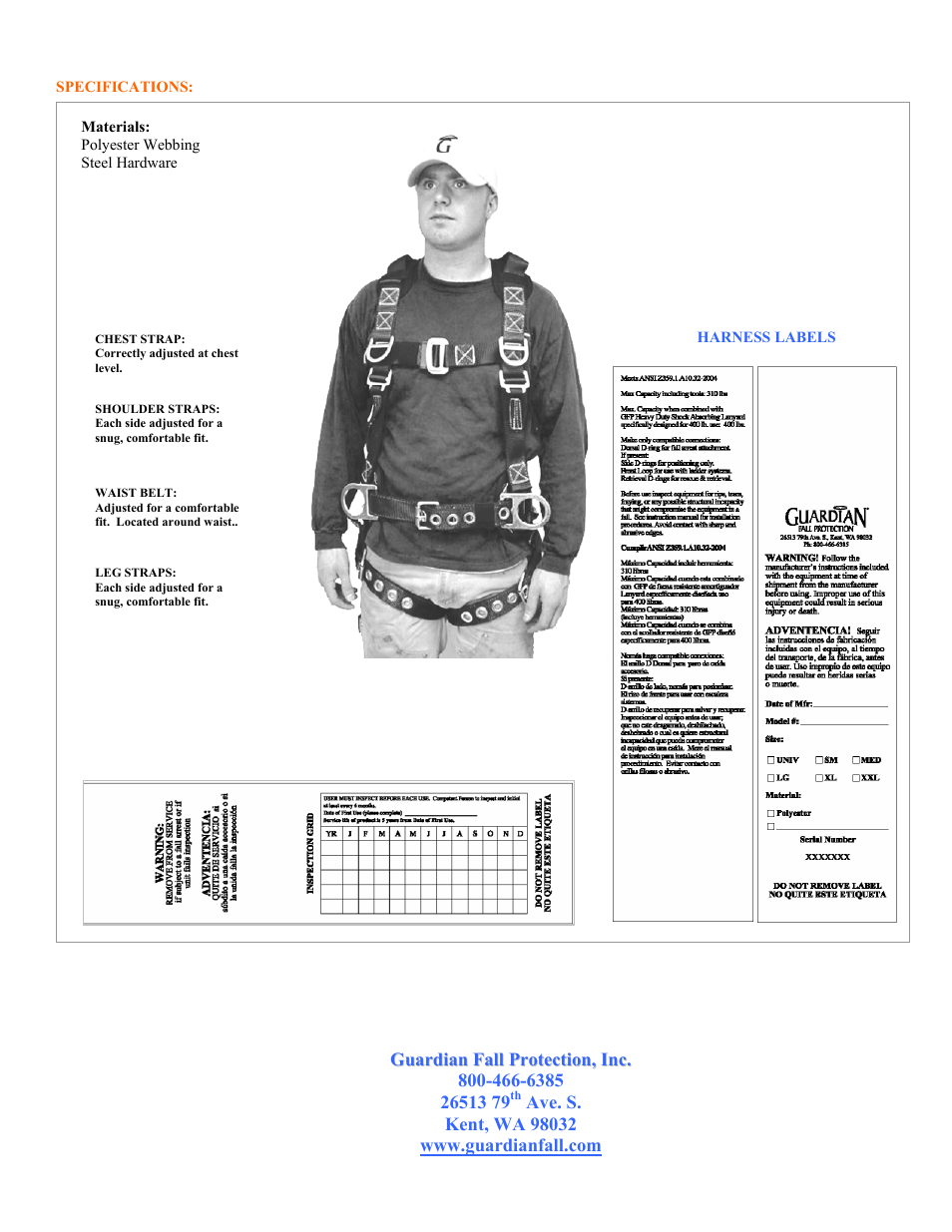 Qualcraft Velocity Harness User Manual | Page 8 / 8