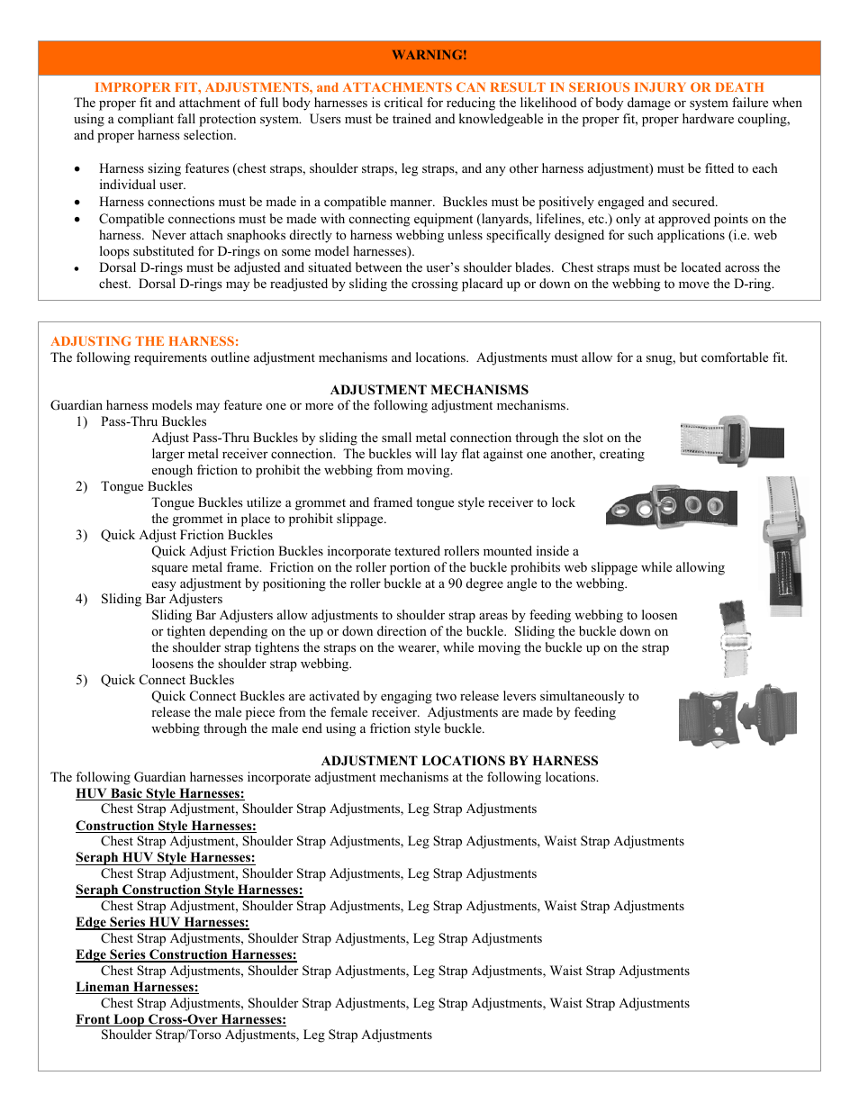 Qualcraft Cyclone Tower Harness User Manual | Page 5 / 8