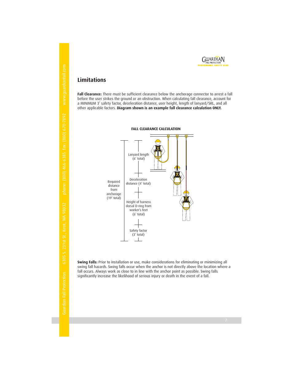 Limitations | Qualcraft Surveyor's Construction Tux User Manual | Page 9 / 16