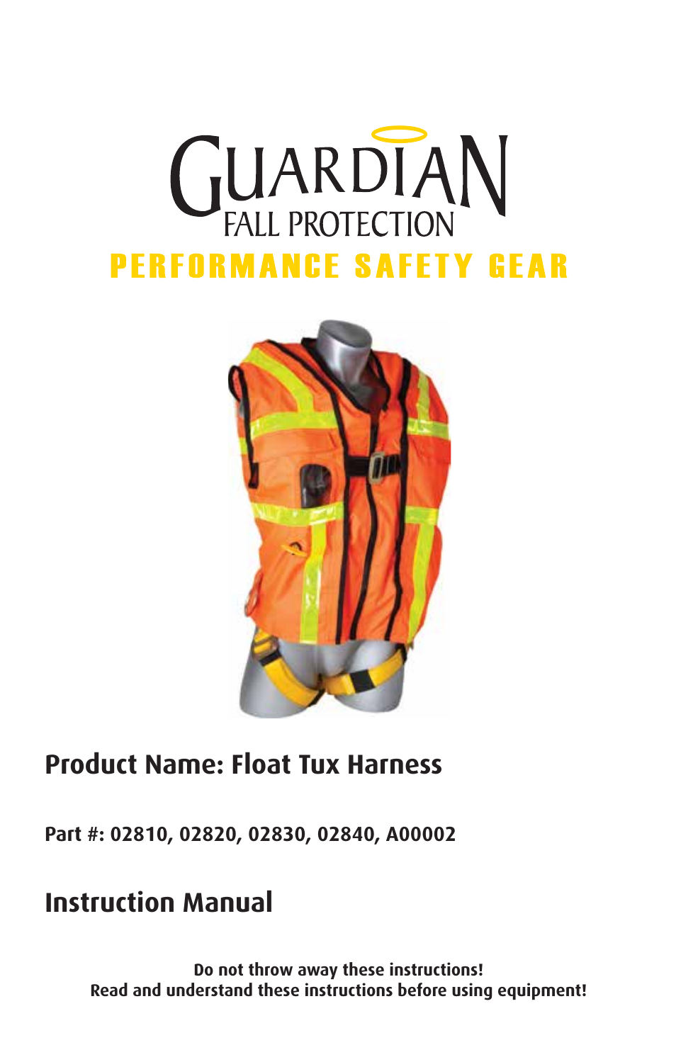 Qualcraft Float Tux Harness User Manual | 16 pages